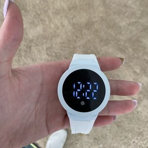 White Electronic Watch
